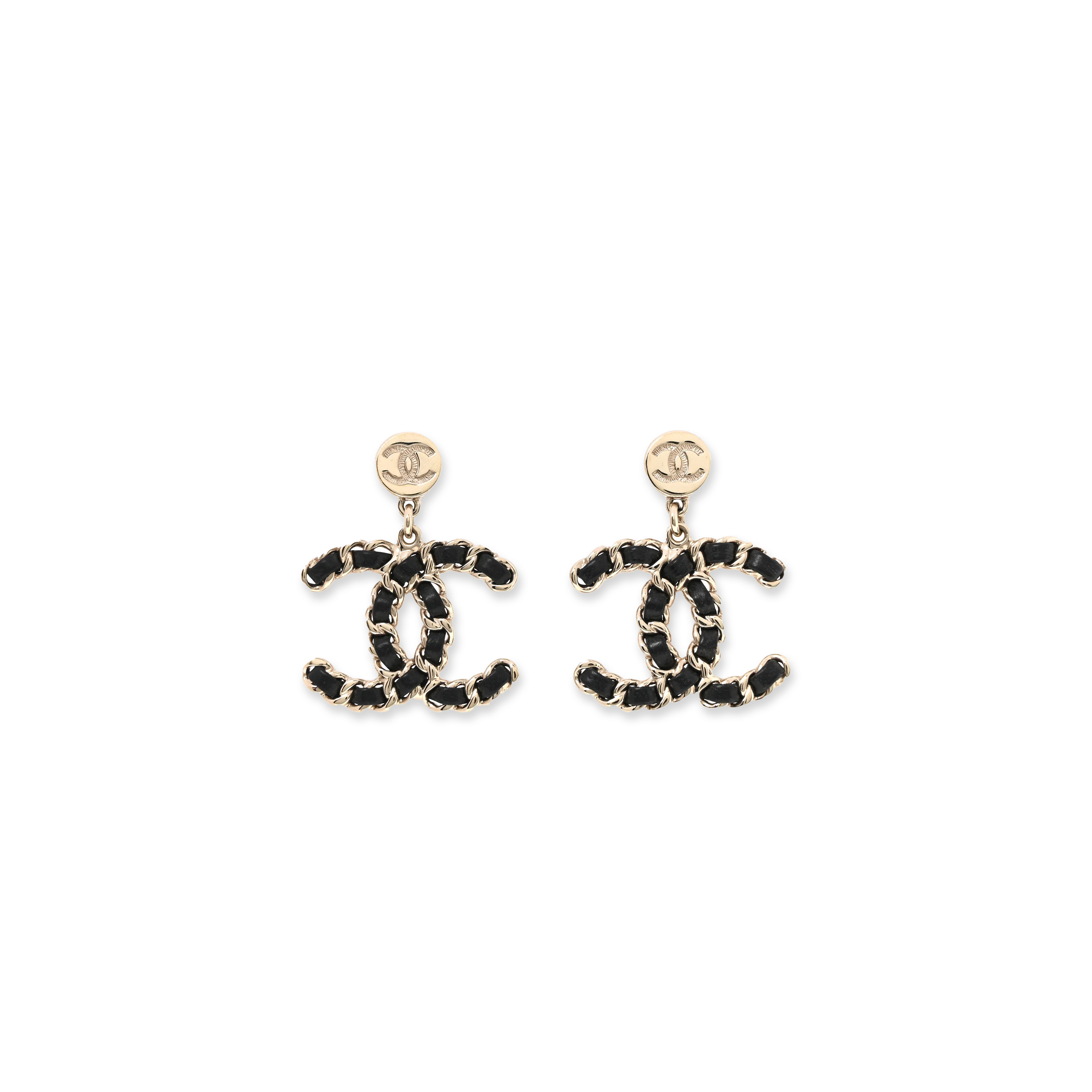 Ch**el chain cc drop earrings abe861